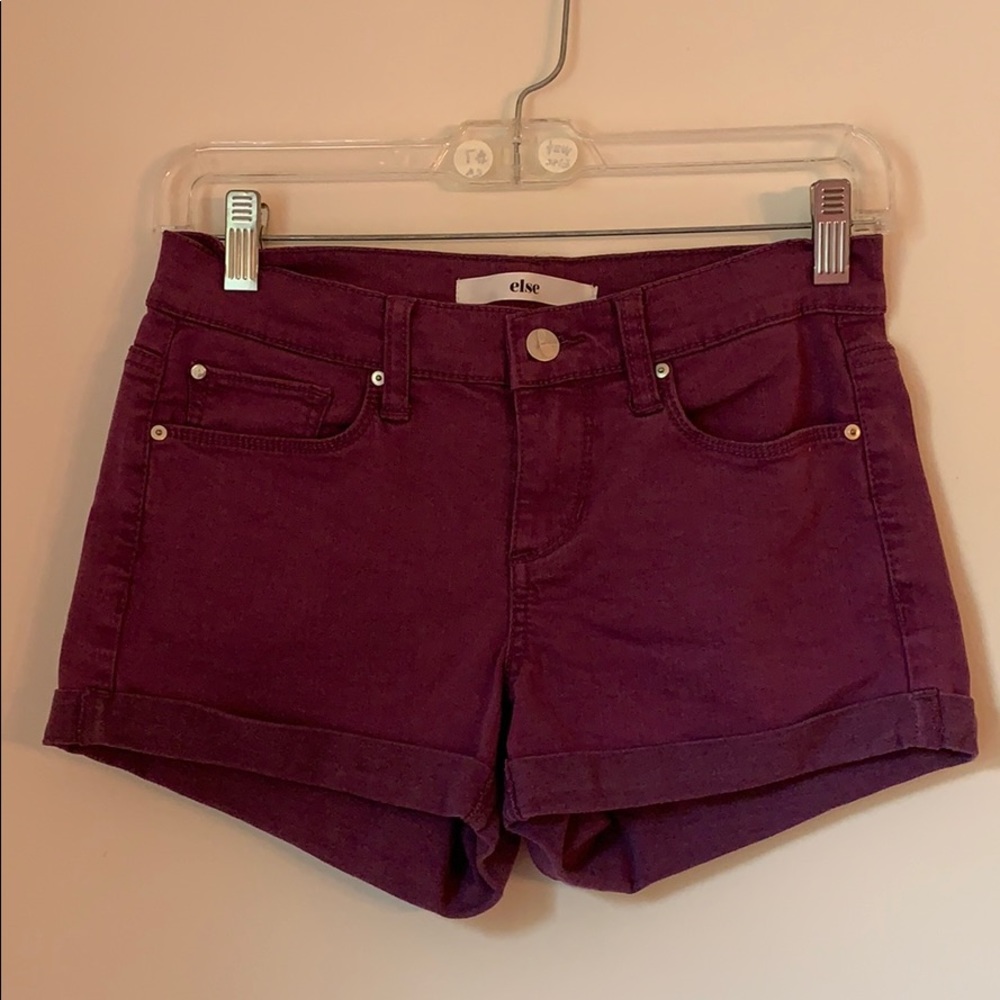NWOT purple else jean shorts - super stretchy